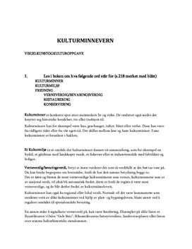Kulturminnevern