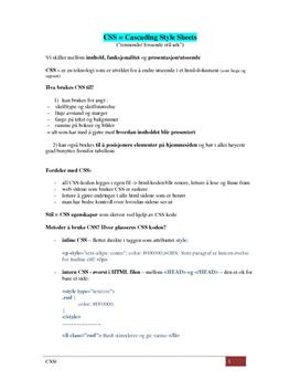 Om CSS
