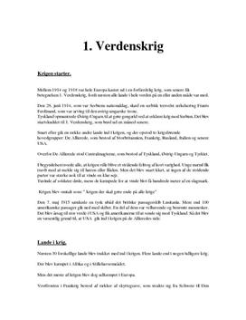 1. Verdenskrig