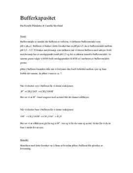 Bufferkapasitet