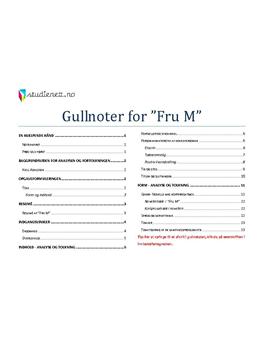 Fru M - Gullnotater