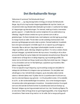 Det flerkulturelle Norge