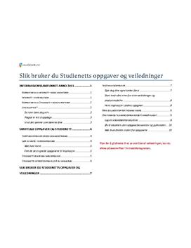 Slik bruker du Studienetts oppgaver og veiledninger (Gratis)