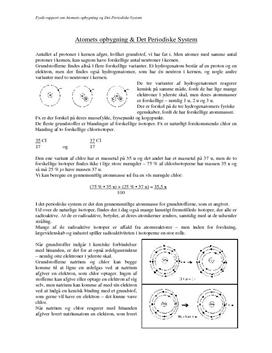 Atomets oppbygning & Det Periodiske System