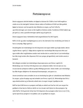 Rettslære, personrett - Rolf å kanoen