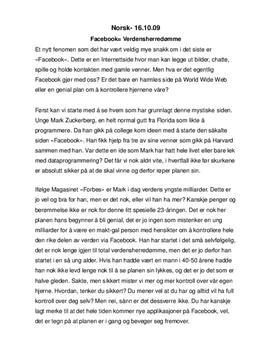 Kåseri om Facebook