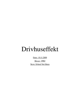Påvisning av drivhuseffekten