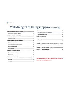Tolkning oppskrift