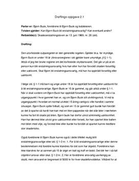 Drøftings oppgave 2.1: Bjørn Busk