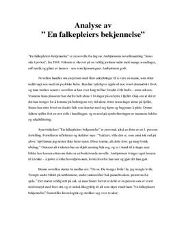 "En falkepleiers bekjennelse"