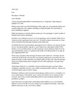 Reklamanalyse Grønt Punkt