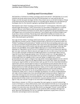 Landskap med Gravemaskiner