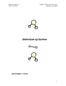 Elektrolyse og Syntese