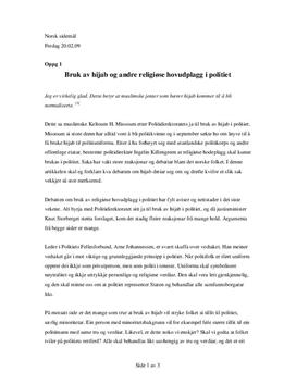 Hijab i politiet