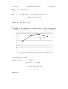 Oppgave 4  Alternativ I Matematikk S1 22.05.2009 REA3026