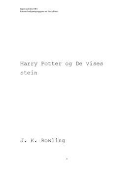 Harry Potter og De vises stein