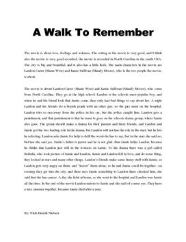 A Walk To Remember