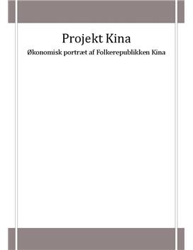 Kinas økonomi