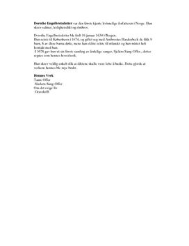 Dorothe Engelbretsdotter