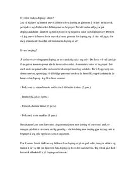 Doping i idrett