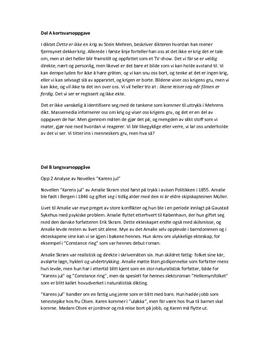 Karens jul Amalie Skram Analyse