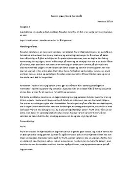 Fru M - Novelletolkning