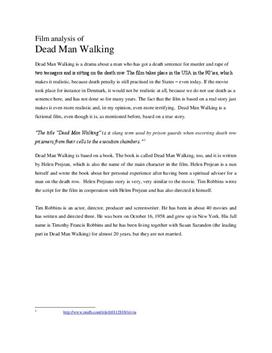Filmanalyse av "Dead Man Walking"