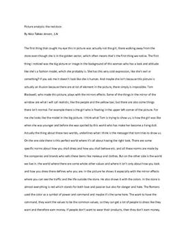 Bildeanalyse av "the red door"