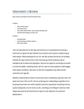 Internett i skolen