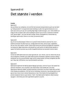 Det største i verden