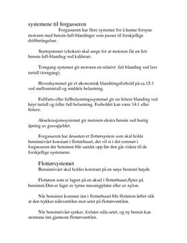 Info om forgasser