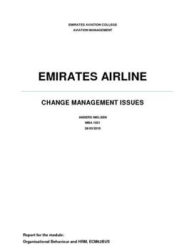 Change Management Issues in Emirates