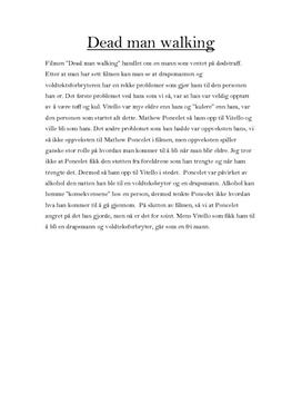 Dead man walking
