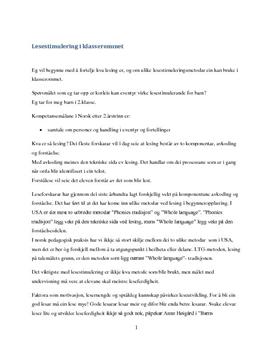 Lesestimulering i klasserommet