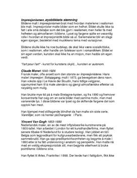 Eskpresjonisme og kunstnere