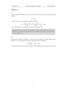 Oppgave 4 - Matematikk 2P V08