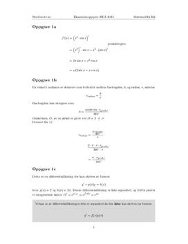Oppgave 1 REA3024 Matematikk R2 03.12.2009
