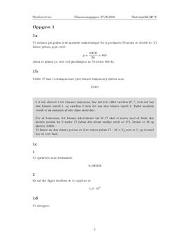 Oppgave 1. Løsningsforslag Matematikk 2P-Y. Vår 2008.
