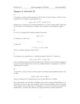 Oppgave 6, II. Løsningsforslag Matematikk 2P-Y. Vår 2008.