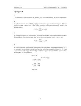 Oppgave 6 - Matematikk 2P V10