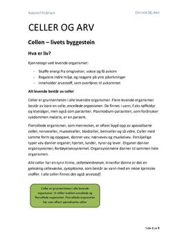 Celler og arv