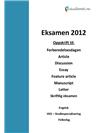 Engelsk fellesfag eksamen 2012
