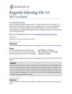 Engelsk fellesfag Vår 2010 - Oppgave 1 +2 "ICT in school - How to learn English"