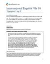 Internasjonal engelsk vår 2010 eksamen Oppgave 1 + 2