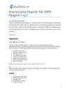 Internasjonal engelsk vår 2009 eksamen Oppgave 1 + 2