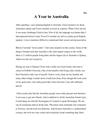 A year in Australia