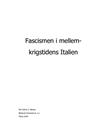 Facismen i mellom-krigstidens Italia