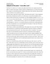 Analysis of the poem: ”Love after Love”