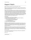 Rapport Pepsin