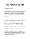 Tiltak mot kriminalitet